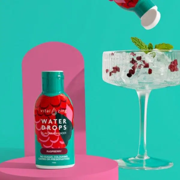 SERVING SUGGESTION OF VITAL ZING FLAVOUR WATER DROPS