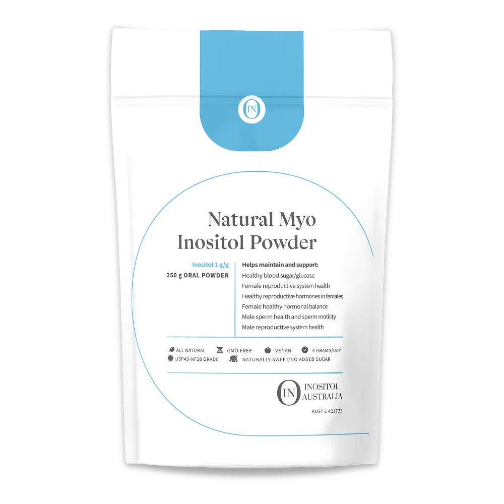 5 Tips for Living a Healthy Life with Insulin Resistance 2 natural myo-inositol powder bag front