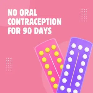 No oral contraception for 90 days before a PCOS blood test